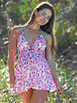 One piece maternity swim suit.